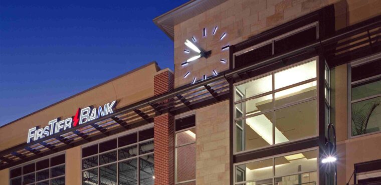 firstier bank signage on office building
