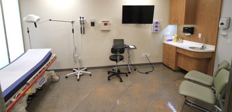 exam room at gohealth urgent care