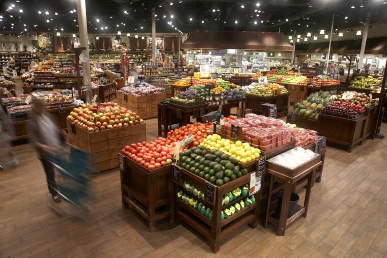 Interior of the Fresh Market