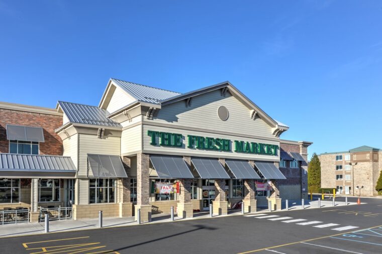 Exterior view of the Fresh Market