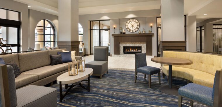 lobby at hilton garden inn in lompoc
