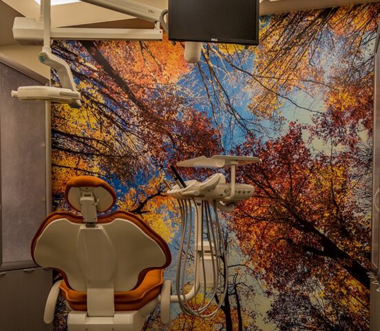 dental exam chair at north east medical services pacific office