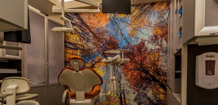 dental exam chair at north east medical services pacific office