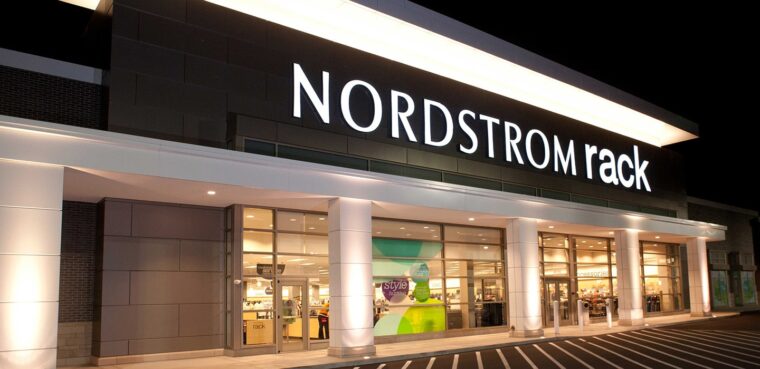 nordstrom rack entrance at river's edge in Indianapolis