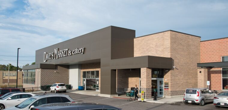 exterior view of Dave's Market