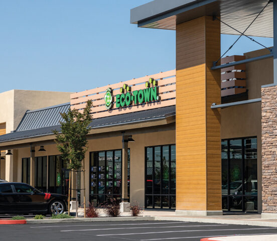 close-up of multiple stores in Fountain Valley