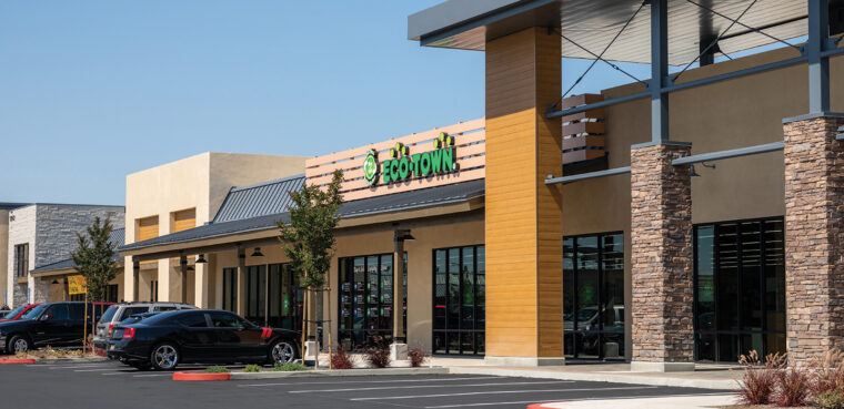 close-up of multiple stores in Fountain Valley