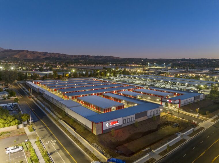 An aerial view of Go Store It Redlands
