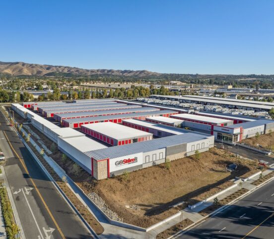 The exterior of Go Store It Redlands storage facility