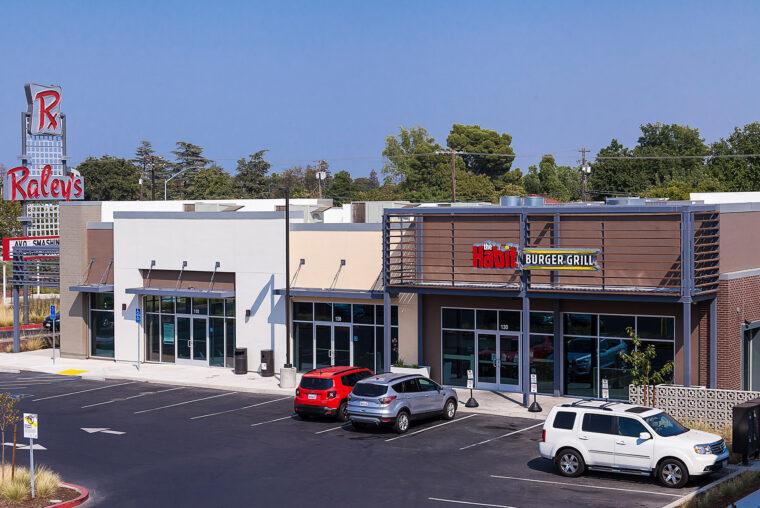 A retail plaza in Sacramento, CA