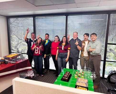 mcg staff posing for a silly photo