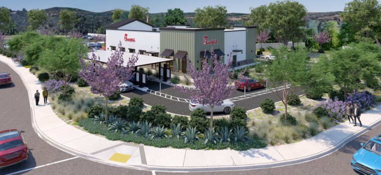 Exterior view of Chick-fil-A