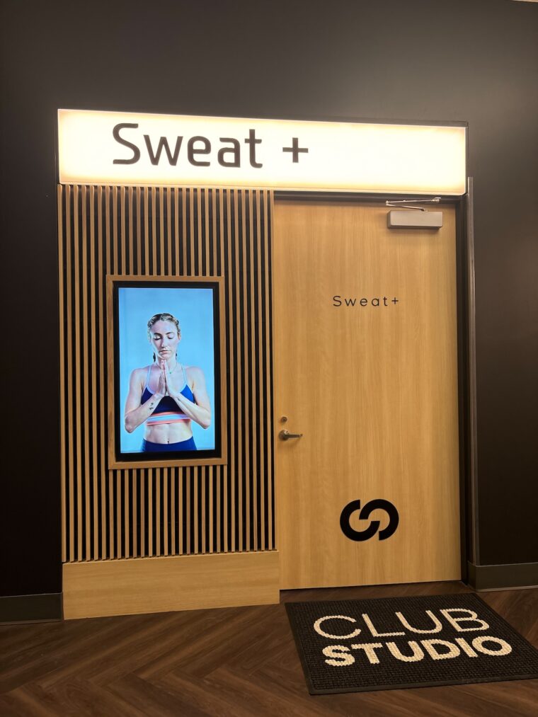 Interior of a fitness studio