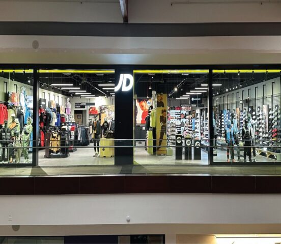 Interior view of JD Sports