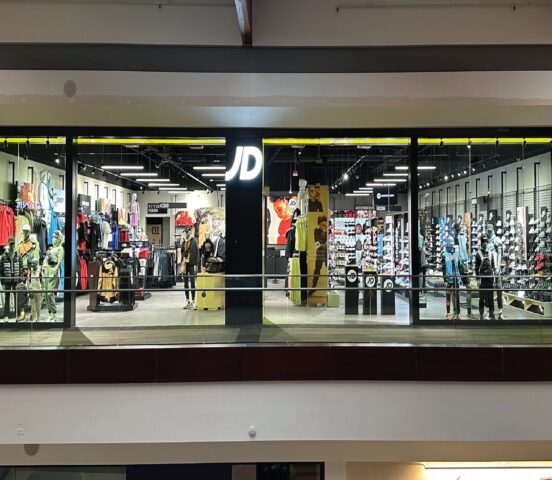 Interior view of JD Sports
