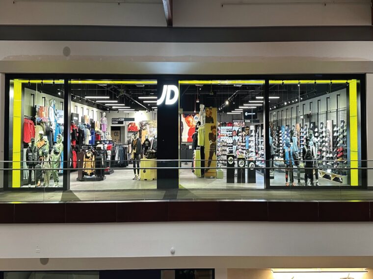Interior view of JD Sports