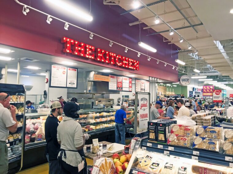 People shopping at Lucky's Market