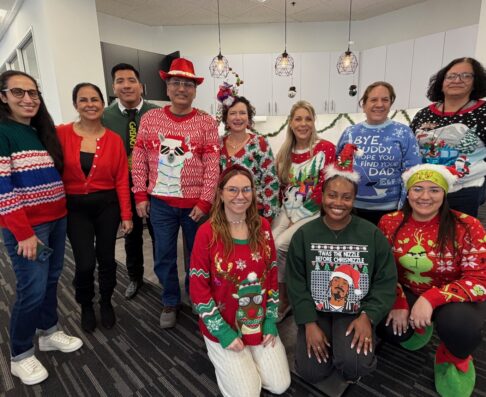 mcg employees dressed for the holidays