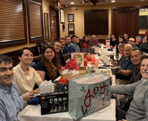mcg employees at dinner