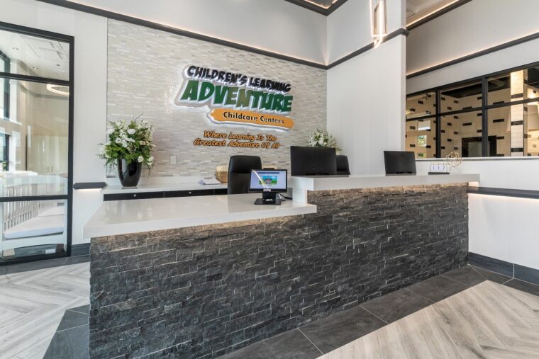 The front desk at Children’s Learning Adventure