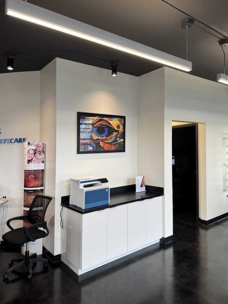 The lobby at Highland Eyecare