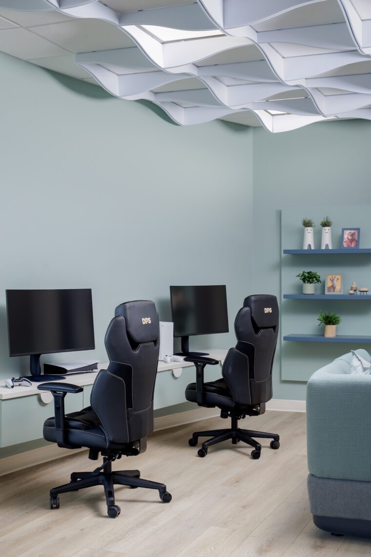 Computer stations at the Teen Lounge